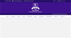 Desktop Screenshot of kishoriinternationalschool.com